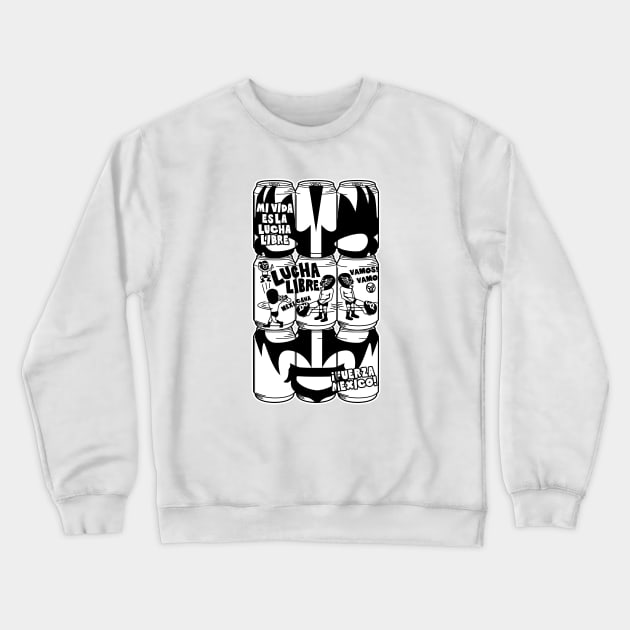 CANNED LUCHA dos mono Crewneck Sweatshirt by RK58